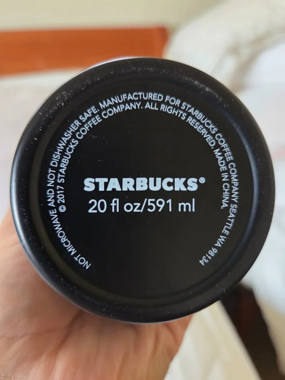Starbucks Black Tumbler with Straw - NEW